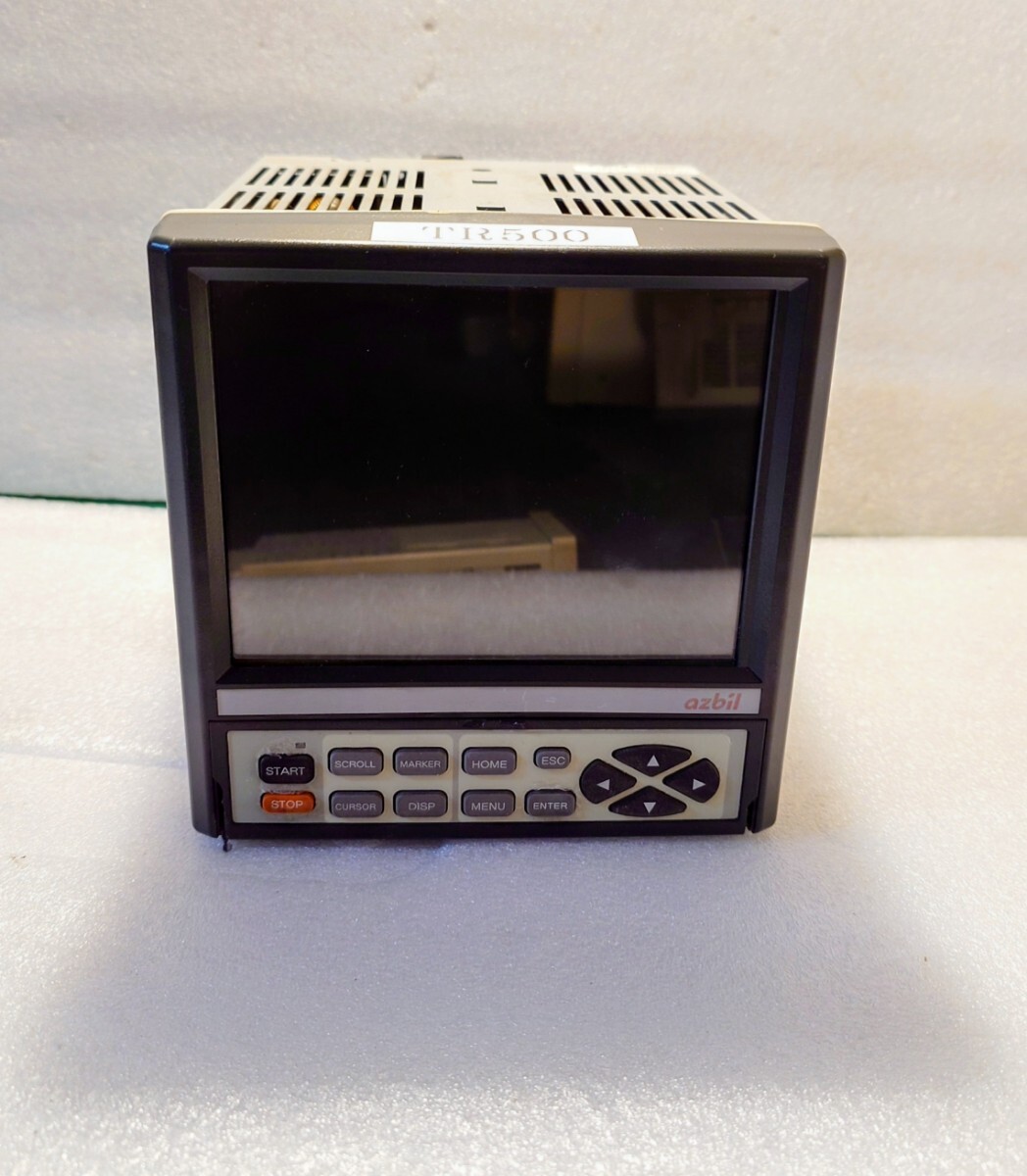 azbil 記録計 TR500 ARF112A 通電確認済、画面表示確認、 現状品！！！！！！！！！！