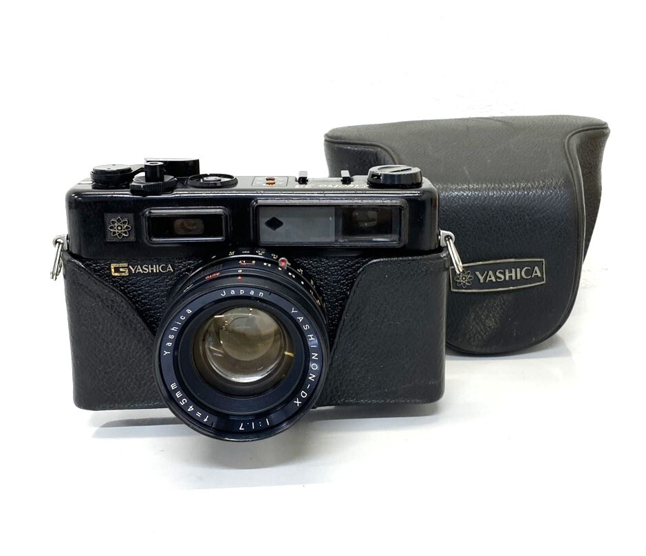 ※ YASHICA ELECTRO35 GT 1:1.7 F=45mm ヤシカ ブラック シャッターOK　ジャンク扱いで