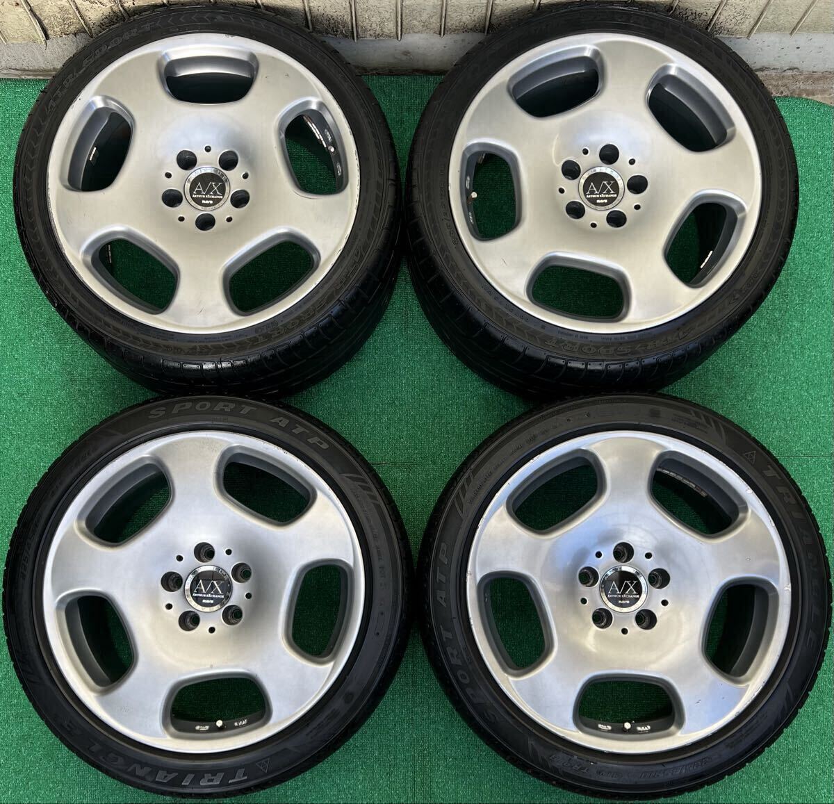 希少！RAYS ARTHUR EXCHANGE 18インチタイヤ/ホイール 8J+35/9J+35 PCD114.3 5H アリスト/スカイライン/セルシオ/JZX100等