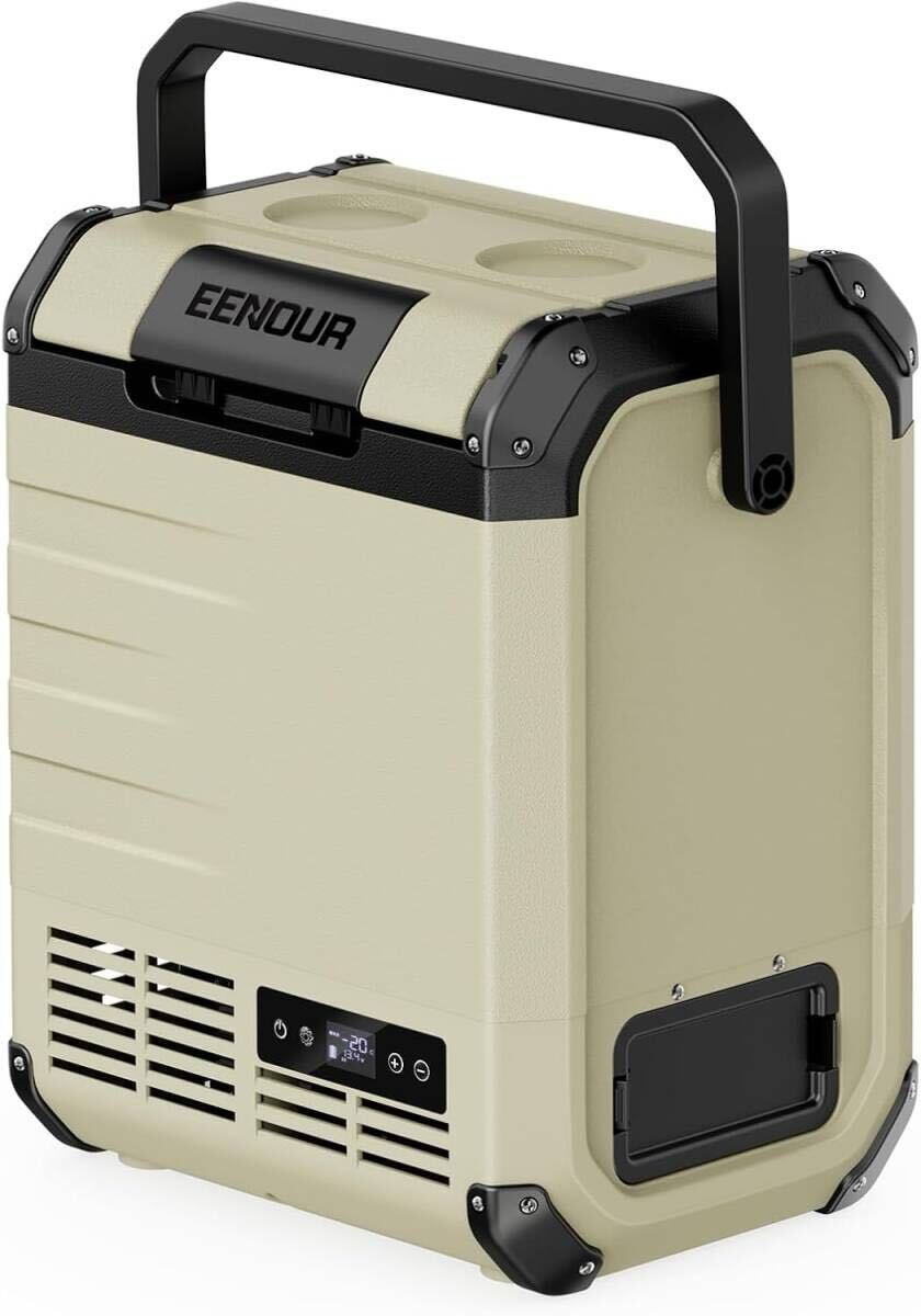 新品　EENOUR 車載冷蔵庫 D10 10L -20℃～10℃ バッテリー内蔵可能 両開きフタ コンプレッサー式 5WAY電源対応 AC100V DC12V/24V 電池