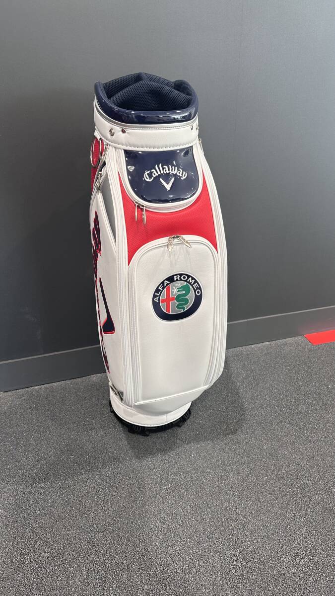 アルファロメオ ゴルフバック キャロウェイ/Callaway Exia 22 JM(9.5型/ホワイト×ネイビー×レッド) 5122465 未使用品・正規品・送料無料