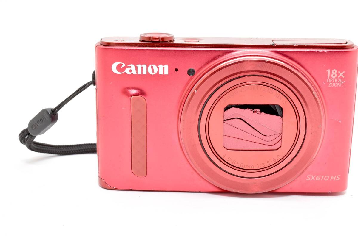 ★通電・シャッター動作確認済★ Canon キャノン PowerShot SX610HS レッド