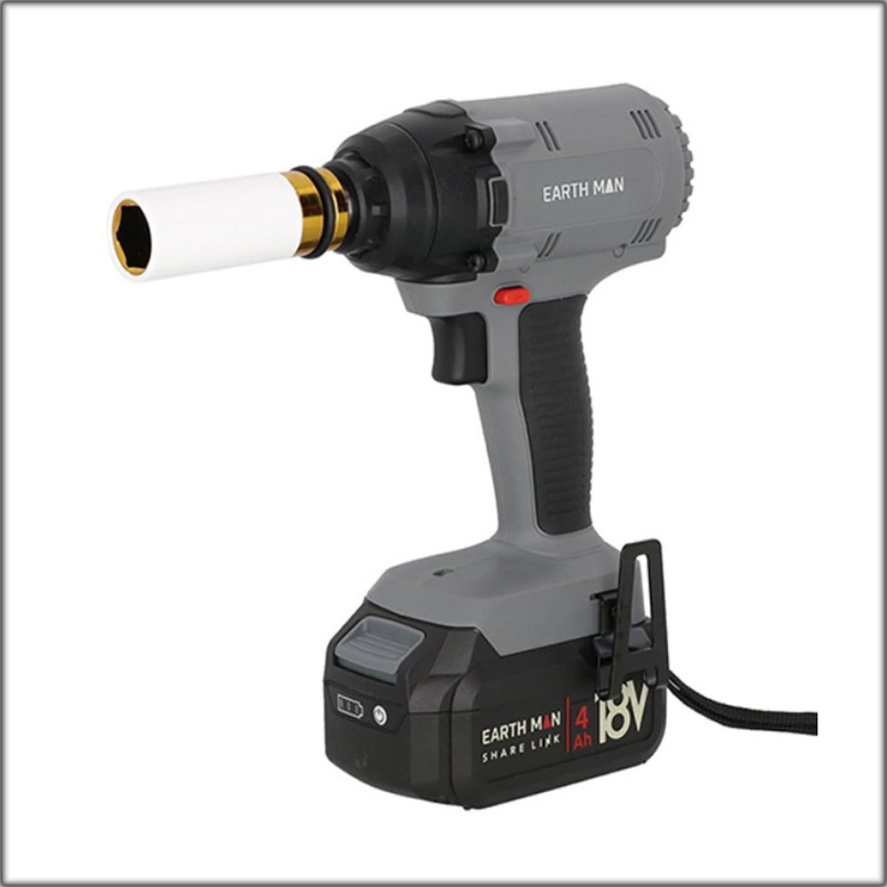 ① 開封未使用品 高儀 EARTHMAN 18V充電式 インパクトレンチ SL-IW200-AS 電動工具