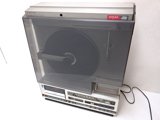 ジャンク品 DIATONE ダイヤトーン X-11 縦型レコードプレーヤー カセットデッキ/AM・FM一体型ターンテーブル
