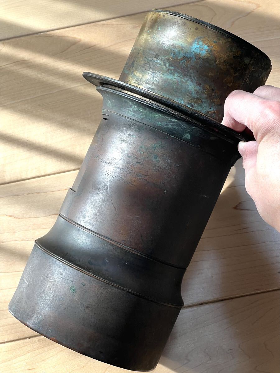 Holmes, Booth, & Haydens HBH FL 423mm 16.6” f4.6 petzval Ex 4-4B 8x10 Radial Drive 1861 start of American Civil War C.F. Usener