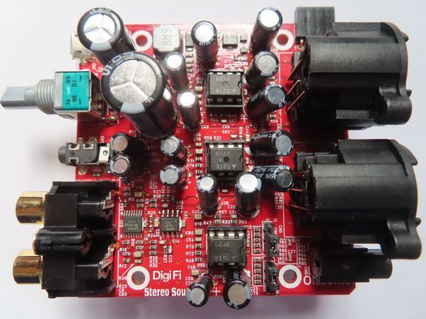 DigiFi No.22 Olasonic バランス出力対応 ヘッドホンアンプ 　オペアンプ M5218 ３個 実装