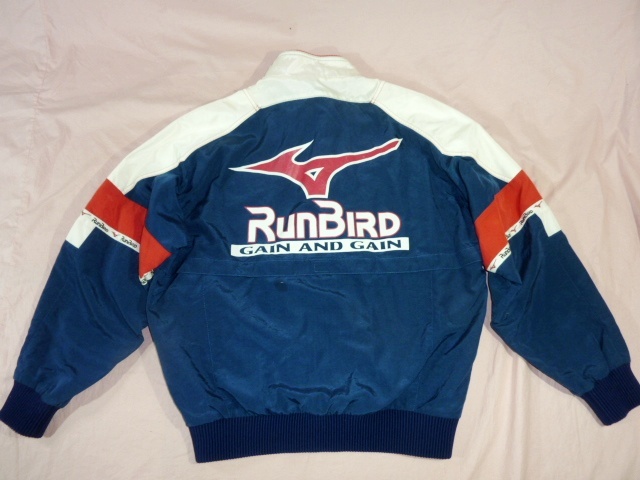 90年代 ミズノ RUNBIRD トラック・ジャケット L 紺/白