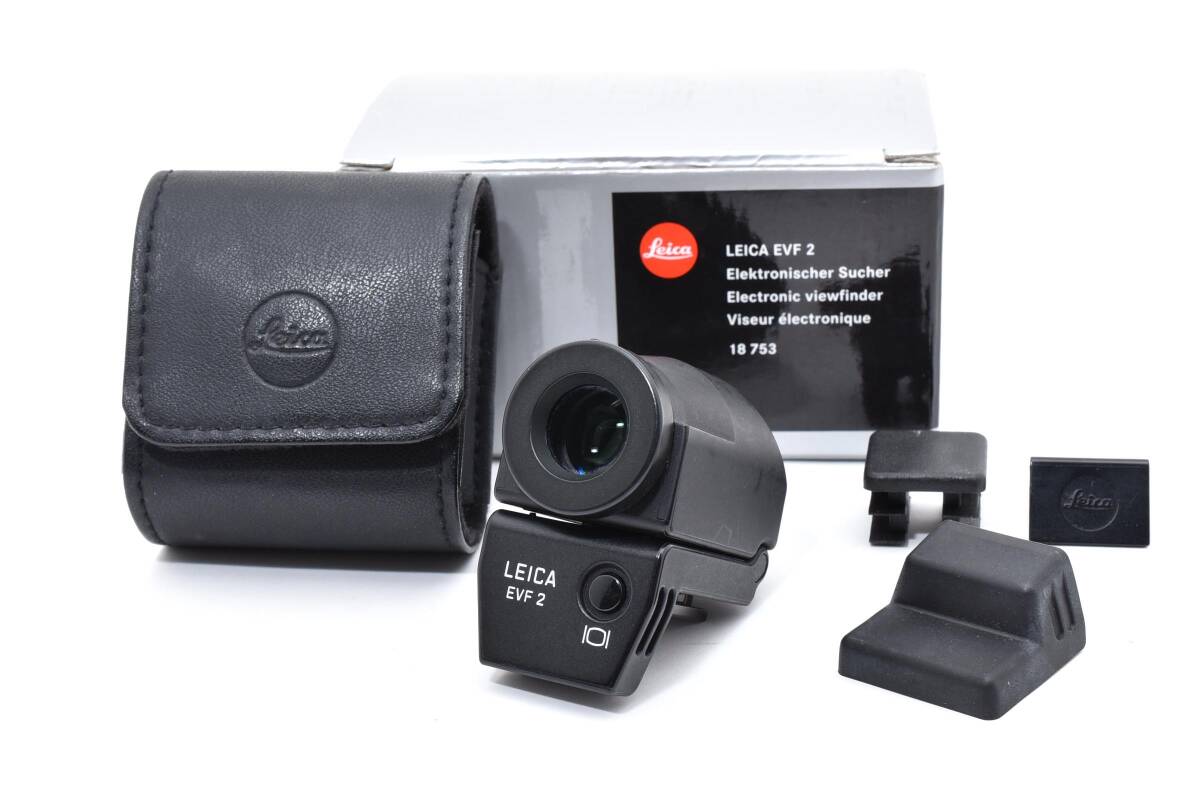 #5112 【箱/ポーチ付の完品】 Leica ライカ EVF 2 電子ビューファインダー (18753) M240 / X2 / X Vario 用 動作良好