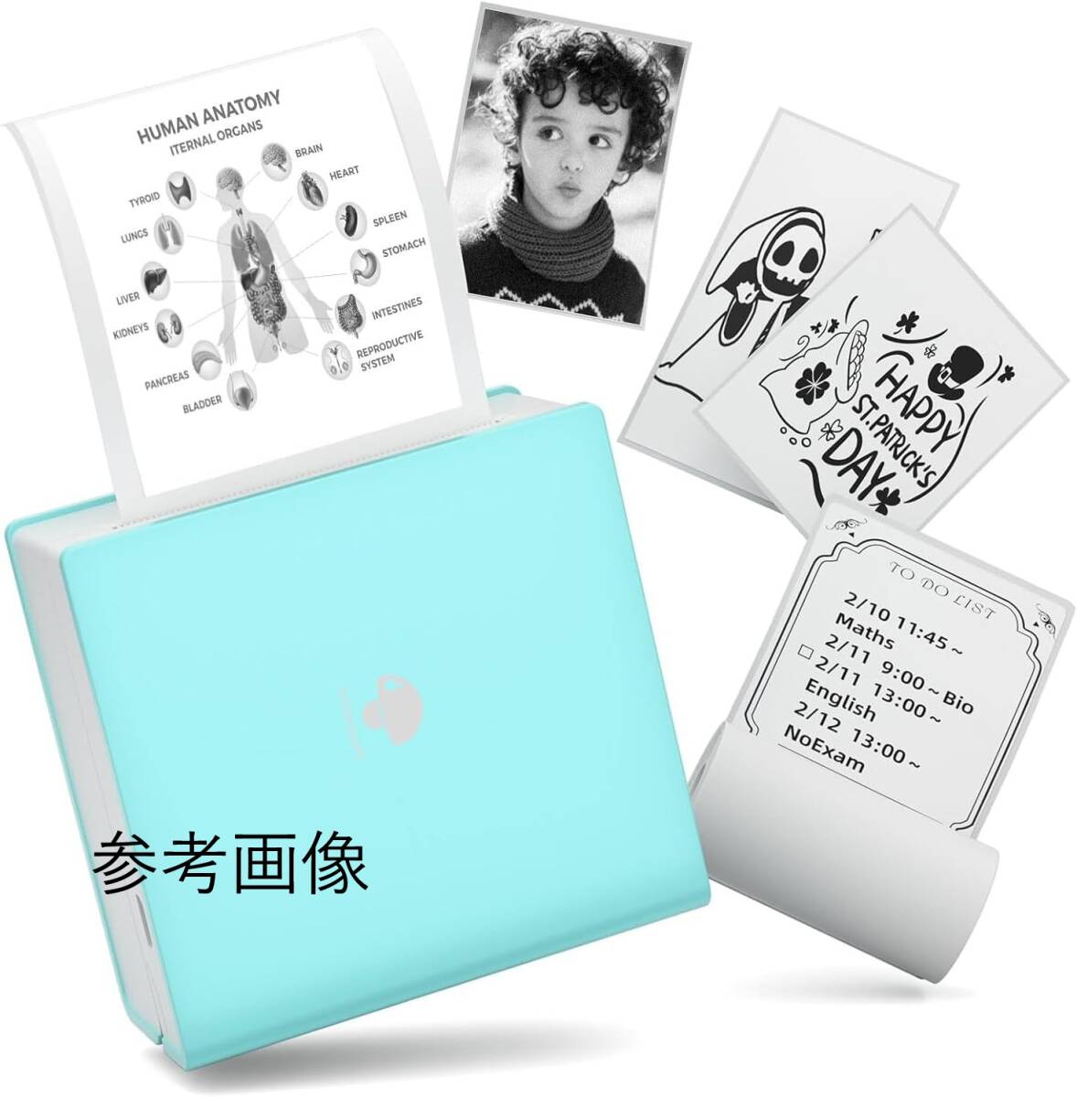 【現状品】 M02 モバイルプリンター スマホ対応（グリーン）