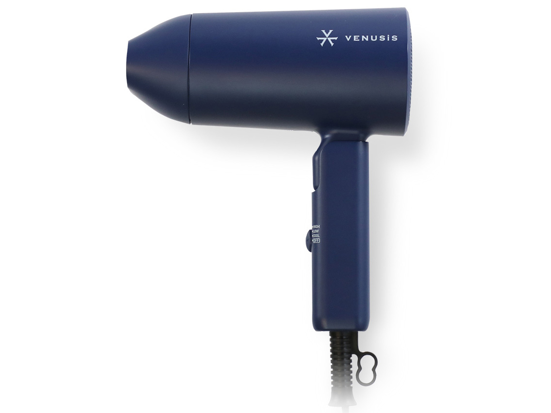 ◆新品 VENUSiS(ヴィナシス) マイナスイオンミニドライヤー VDM-1150E2(NV) [ポケットサイズも大風量/折り畳み式/Wマイナスイオン] 