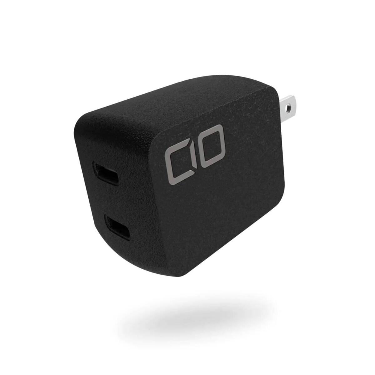 ◆新品未開封 CIO USB急速充電器 CIO-G45W2C-BK [PD3.0対応／USB-C×2／GaN搭載／折りたたみプラグ採用／ブラック／日本メーカー] 