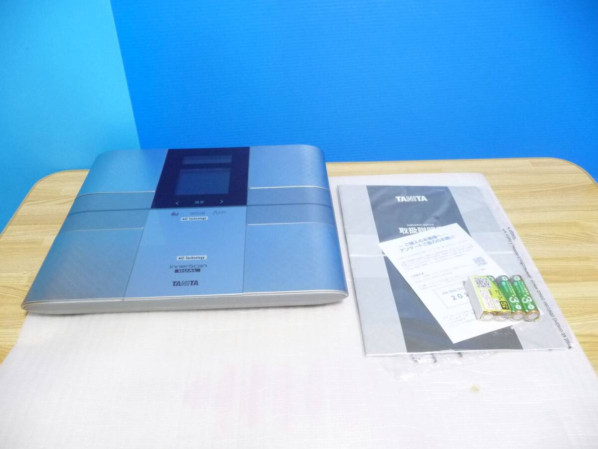 ◆展示品 タニタ TANITA 体組成計 インナースキャンデュアル RD-505-SV [筋質点数測定機能搭載/バックライト表示/シルバー/日本製] 保証付