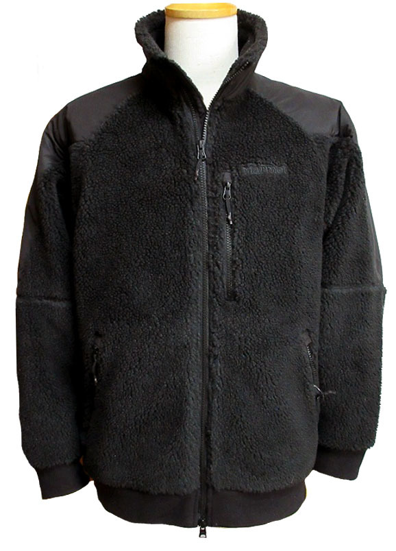 Marmot (マーモット) クライミングシープ ボア ジップ ジャケット Mサイズ ブラック TOMUJL40 