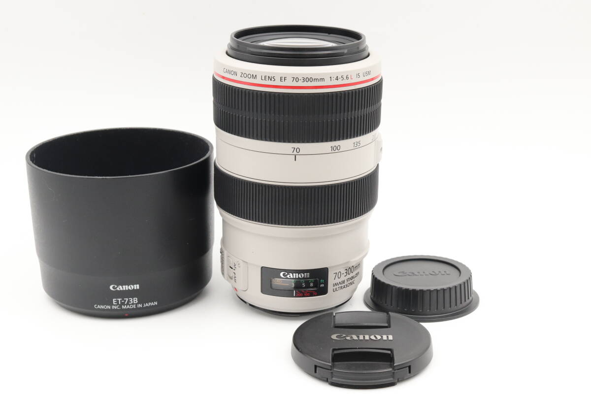 値下げ◆おしい極上品☆キヤノン Canon EF 70-300mm F4-5.6L IS USM フード付 ###e15931