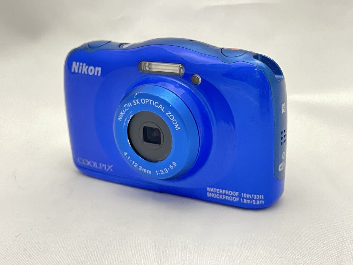 Nikon ニコン　COOLPIX W100　コンパクトデジカルカメラ　動作未確認　ブルー　A34