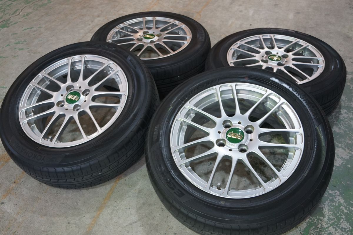 A 送料無料 鍛造 BBS RE-L2 15 4H100 6J+45 ヨコハマ エコス 175/65R15 フィット シャトル スイフト アクア ヴィッツ ヤリス スペイド