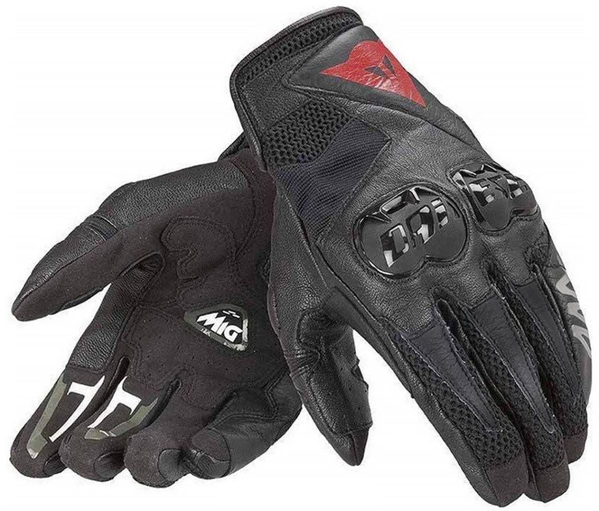 ★アウトレットセール★新品 XXL Dainese Mig C2 バイク用グローブ CE 手袋 ダイネーゼ 通気性 ミグ 牛革 競技 防護手袋 防風 バイクウエア