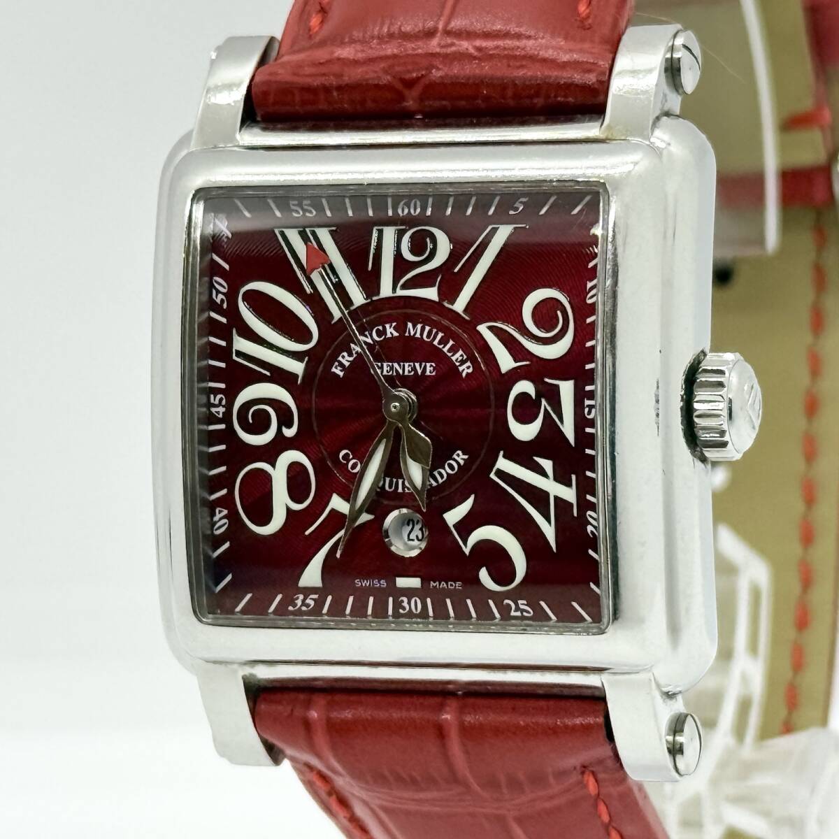 FRANCK MULLER フランクミュラー コンキスタドール 10000L 348 レッド AT レディース 腕時計 稼働品