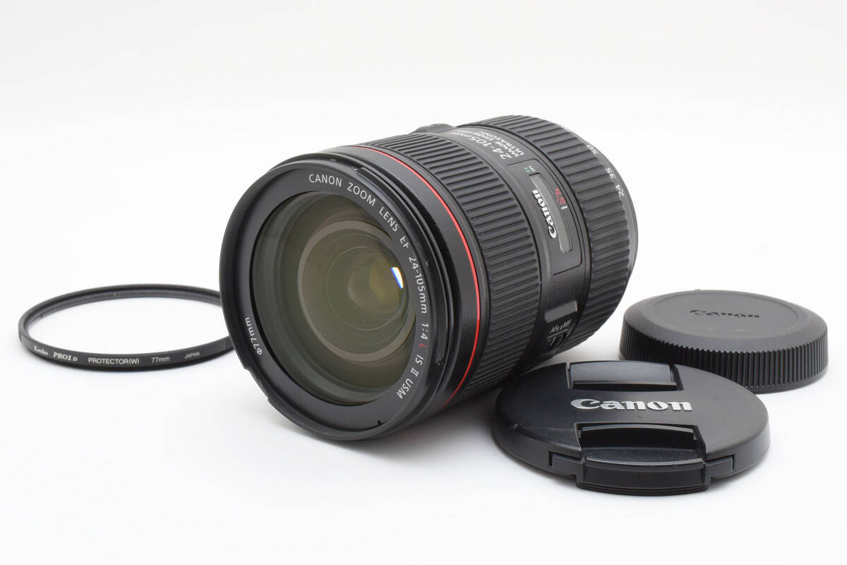 Canon キャノン EF 24-105mm 1:4 L IS II USM /2618動作OK 返金保証　保護フィルター付き
