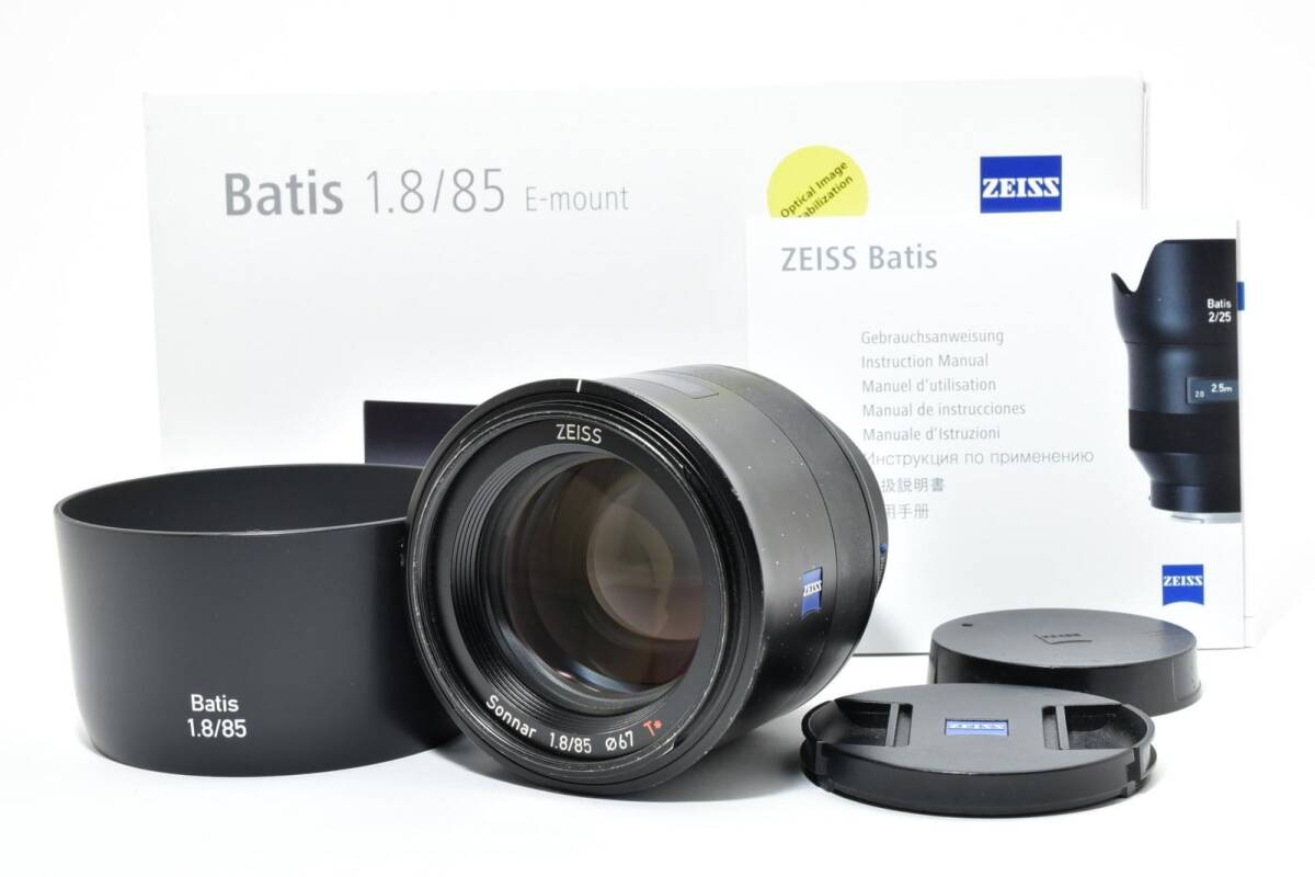 Carl Zeiss Batis Sonnar 85mm F1.8 T* Eマウント 元箱 /2631動作OK 返金保証