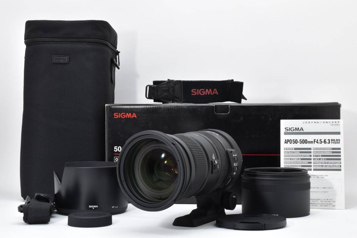 SIGMA DG 50-500mm F4.5-6.3 APO HSM αマウント /2651元箱 動作OK 返金保証