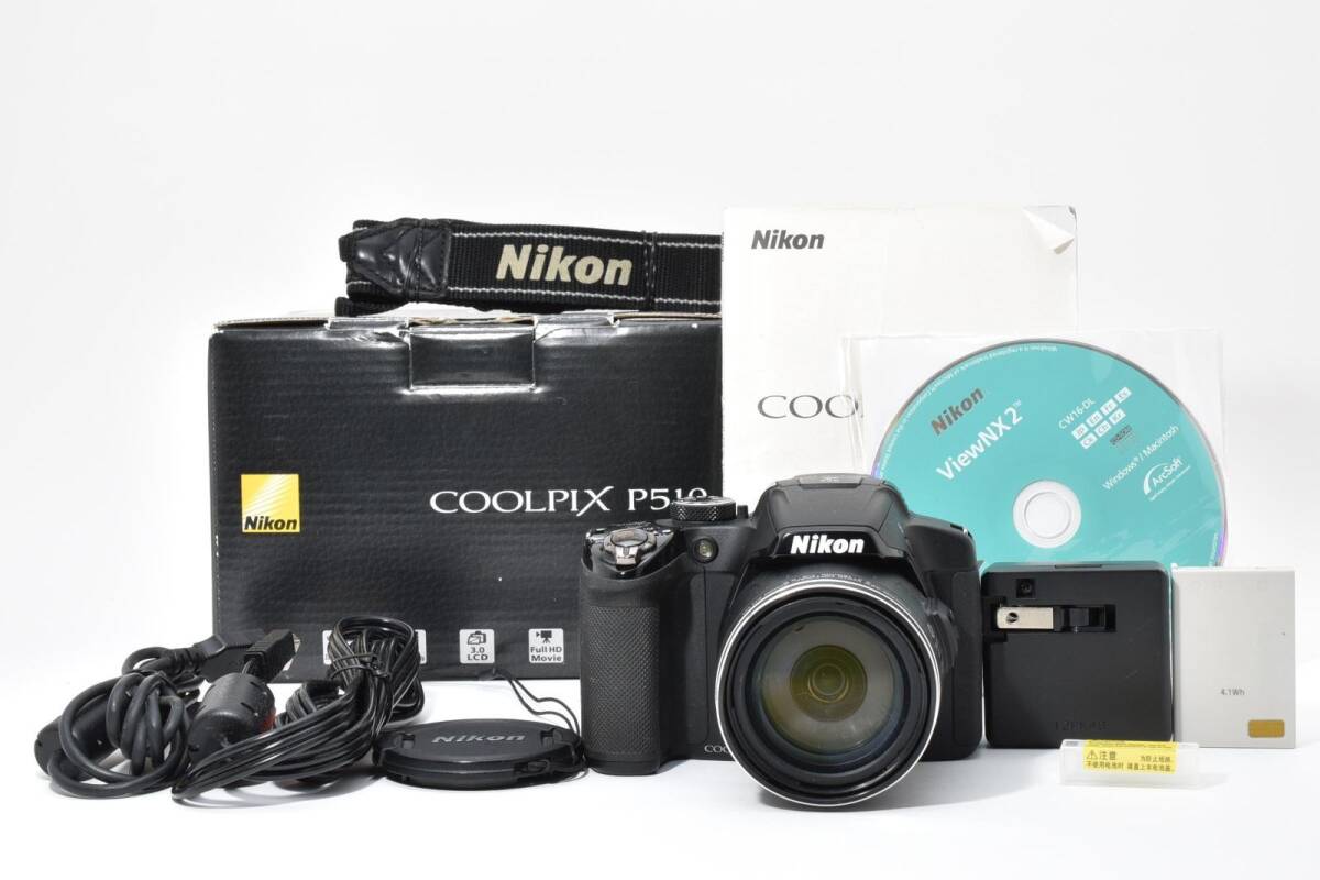 Nikon ニコン COOLPIX P510 ブラック元箱 /2668動作OK 返金保証