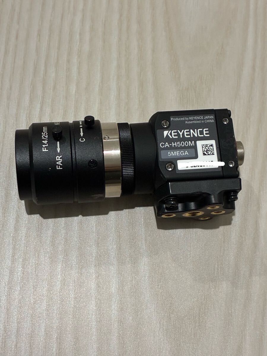★現状品★KEYENCE 耐環境16倍速500万画素　白黒カメラ CA-H500M レンズ付き　キーエンス