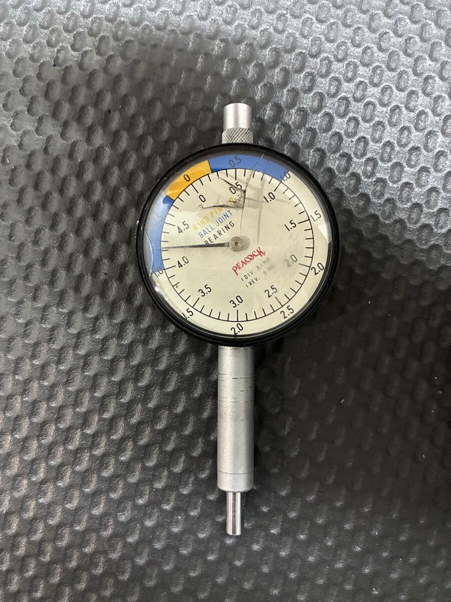 ★現状品★PEACOCK ダイヤルインジケーター　ゲージ