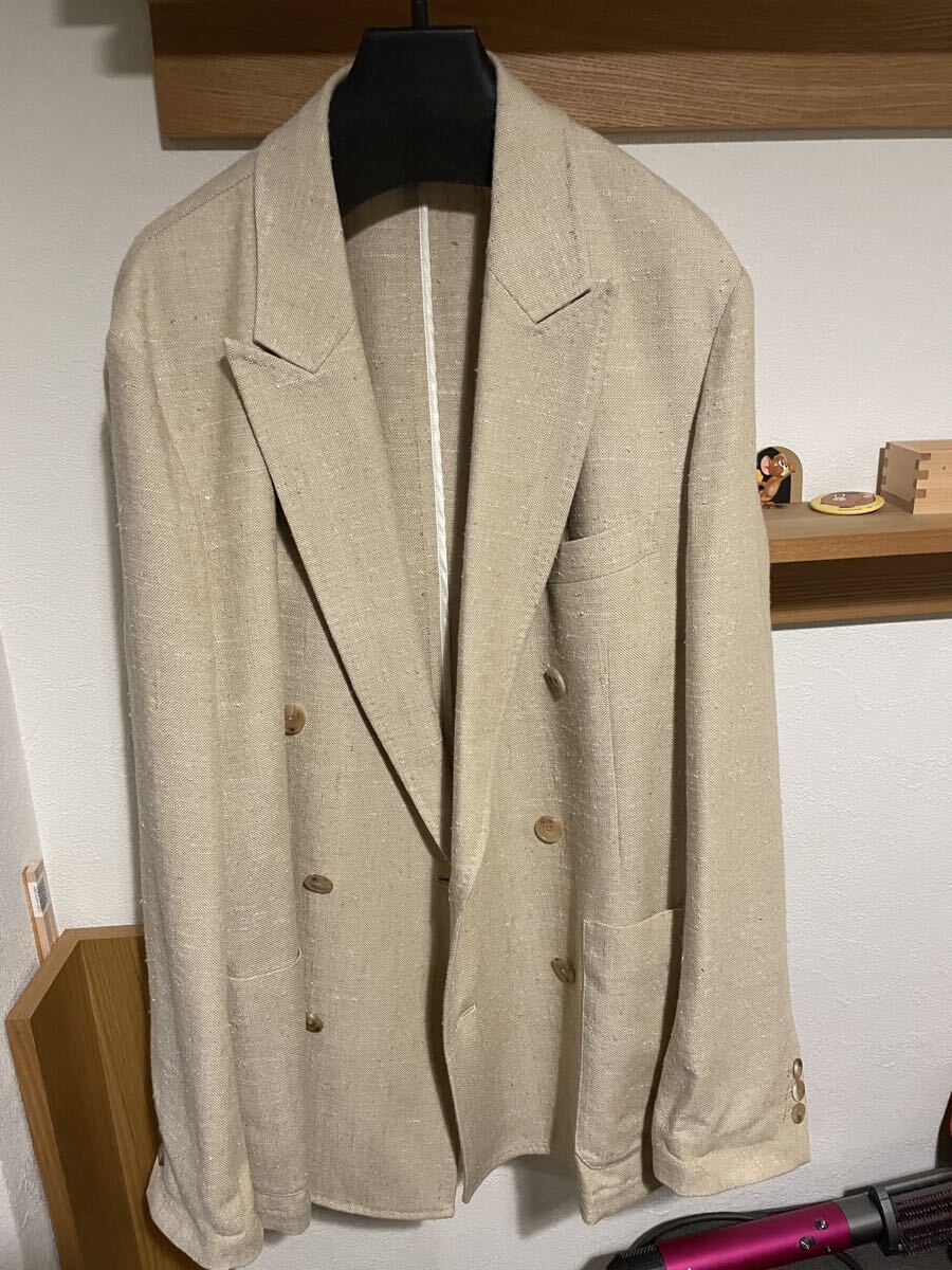 トゥモローランド　CABaN レーヨンシルク　ダブルブレスト ジャケット
