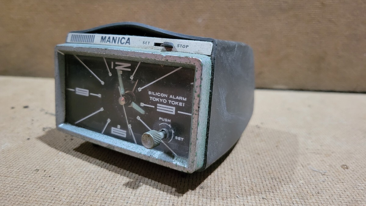 自動車専用 置き時計 東京時計 MANICA レトロ ヴィンテージ