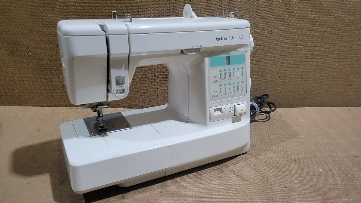 brother ミシン PURET40E ZZ3-B494 裁縫 手工芸 ハンドクラフト 中古品