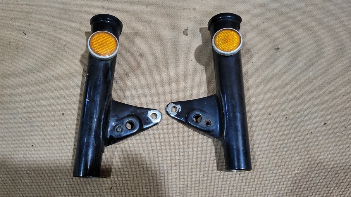 HONDA CB50 純正 ライトステー フォークカバー リフレクター 当時物 中古品
