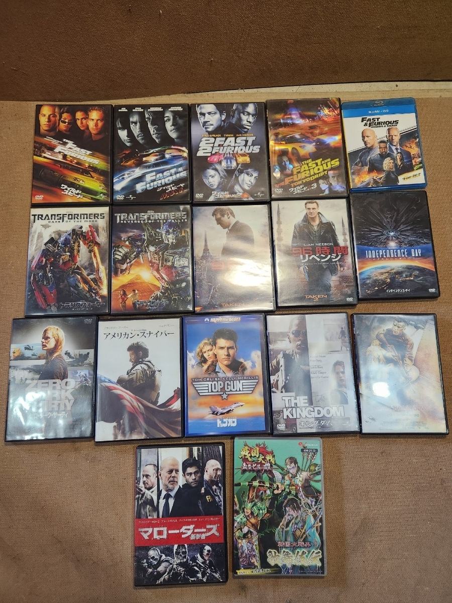 DVDセット 映画 洋画 17点セット売り ワイルドスピード トランスフォーマーなど