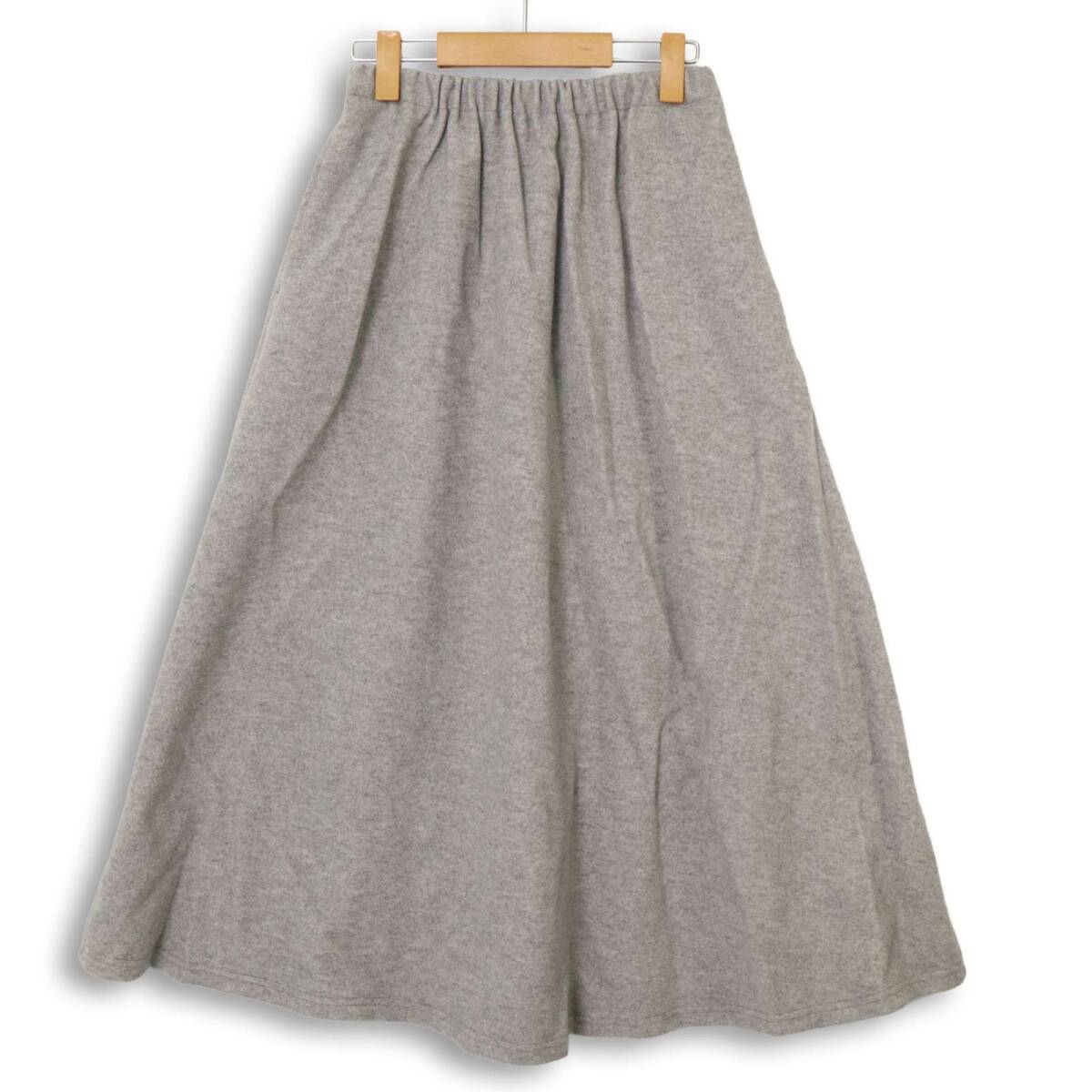 URBAN RESEARCH DOORS アーバンリサーチ 秋冬 ストレッチ★ フレア ロング スカート Sz.M　レディース グレー
