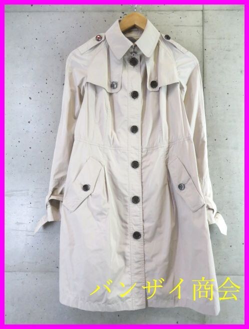 6110s15◆良品です◆BURBERRY LONDON バーバリー ナイロン トレンチコート 38/ジャケット/シャツ/ブラウス/ワンピース/パンツ/スカート