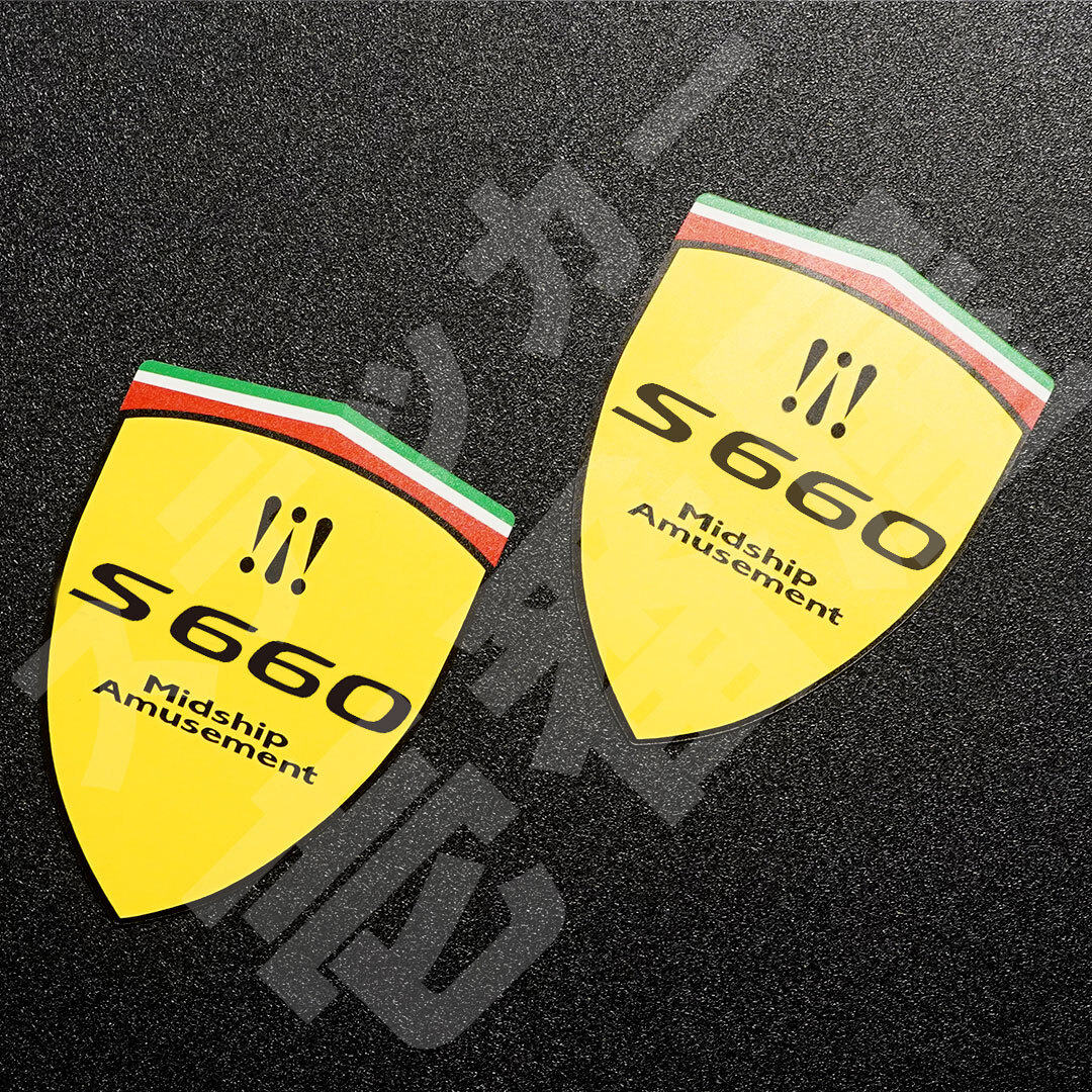 新品・未使用☆ホンダ S660 JW5 フェンダーエンブレム マグネット 左右セット（2枚）　BEAT MASTER　HONDA S660　|新品|送料無料|匿名配送