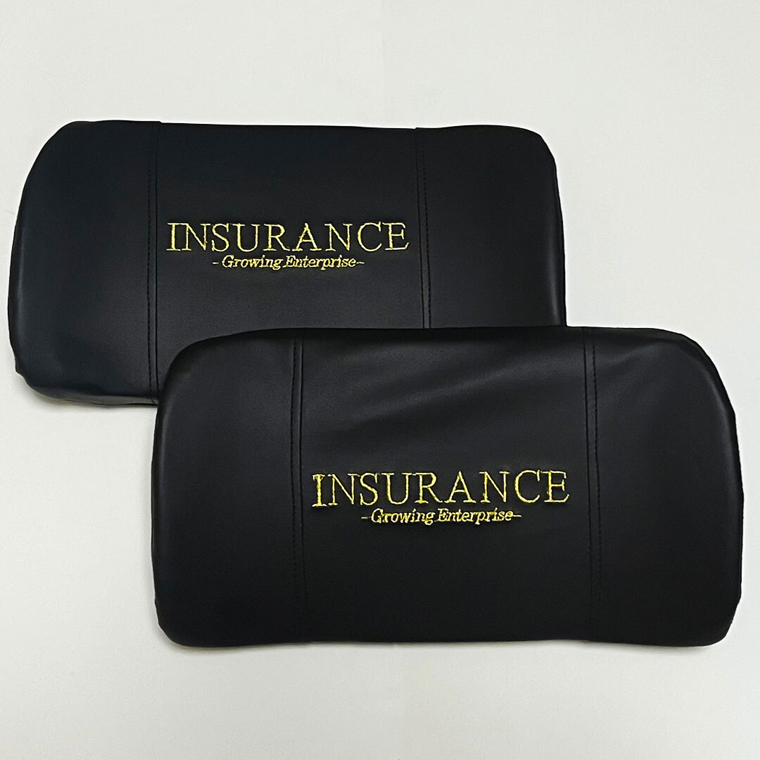 絶版品・超貴重☆インシュランス　ウエストパッド　ブラック　2個セット　ランバーサポート 腰クッション 腰痛 運転クッション 送料無料