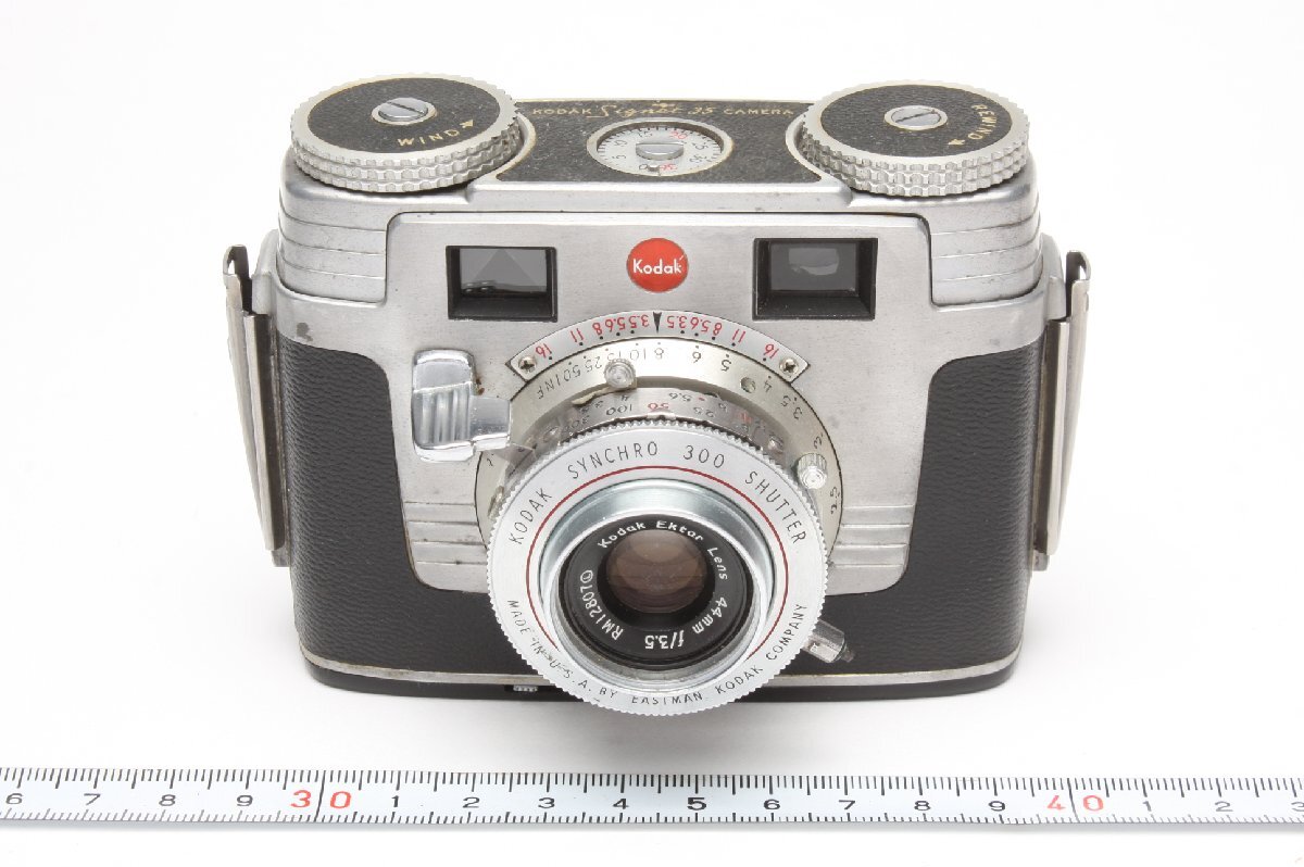 ※ ファインダー内清掃調整済 クリアー Kodak コダック レンジファインダーカメラ Signet 35 シグネット35 Ektar エクター 44mm f3.5 3422