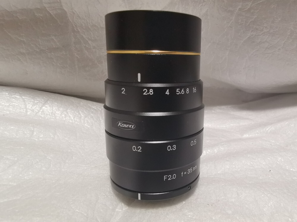 ★未使用に近い★ Kowa/興和 Cマウントレンズ LM35XC 3/4" 35mm F2.0 800万画素解像度