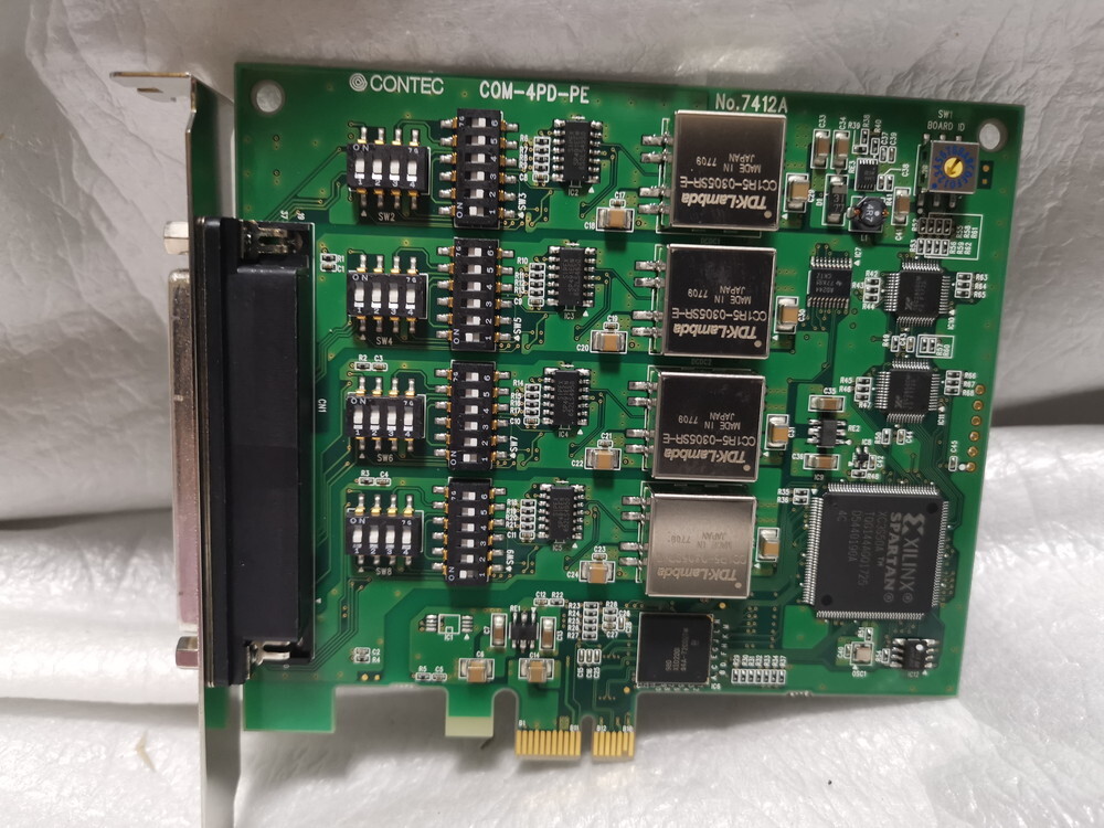 ★未使用に近い★ CONTEC COM-4PD-PE PCI Express対応RS-422A/485シリアル通信ボード 