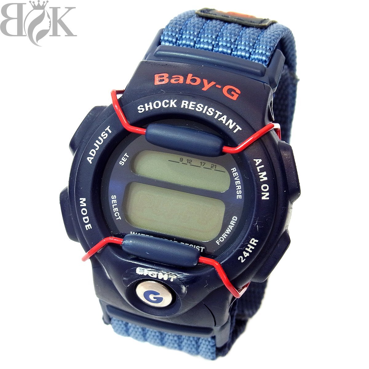 希少 カシオ Baby-G PUFFYコラボ BG-350 世界2000個限定 レディース 腕時計 クォーツ ネイビー系 長期保管品 ジャンク品 CASIO 〓