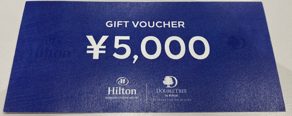 ヒルトン沖縄北谷リゾート　ギフトバウチャー5,000円券　2026/12/17まで
