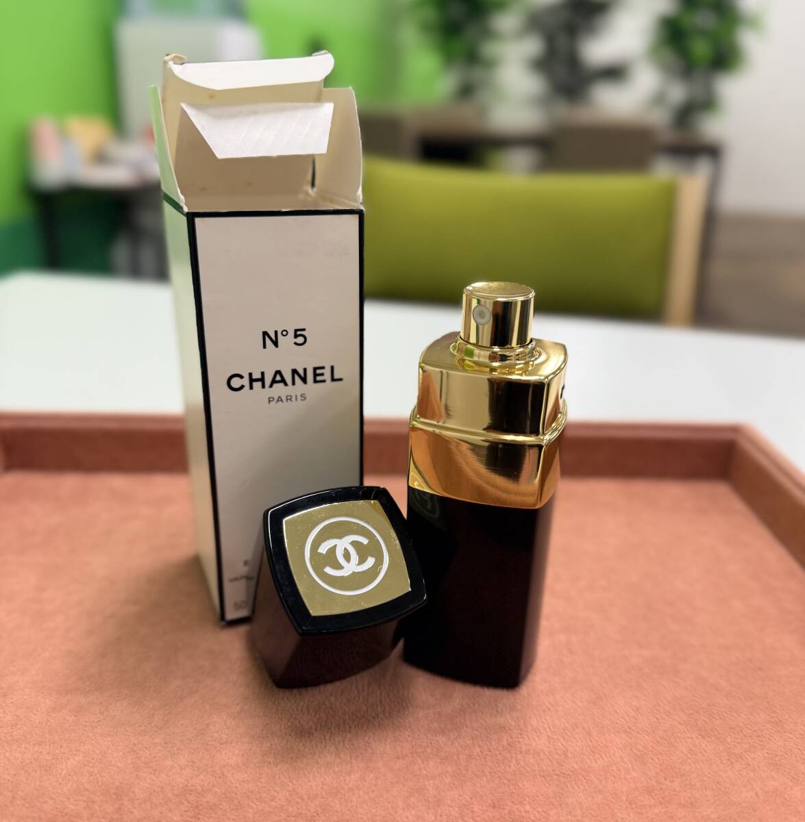 【残量約9割】 CHANEL シャネル №5 オードトワレ 50ml リフィラブル スプレー 香水 ナンバー5 EDT 詰め替え可能ボトル付 現状品 F3788