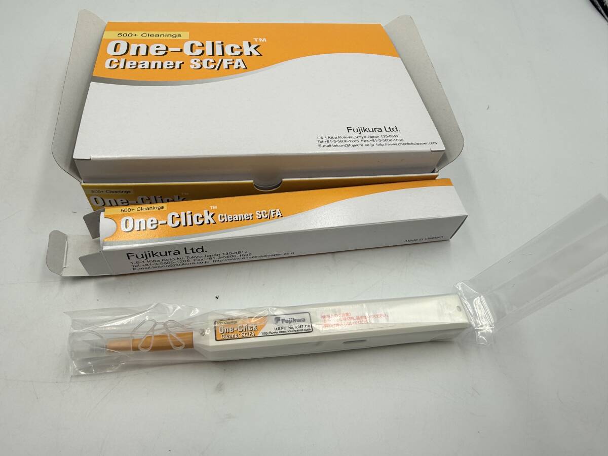 【未使用品】 Fujikura フジクラ One-Click ワンクリッククリーナー SC/FA 光コネクタクリーナ 5本 セット 配電用品 現状品 F2324-1