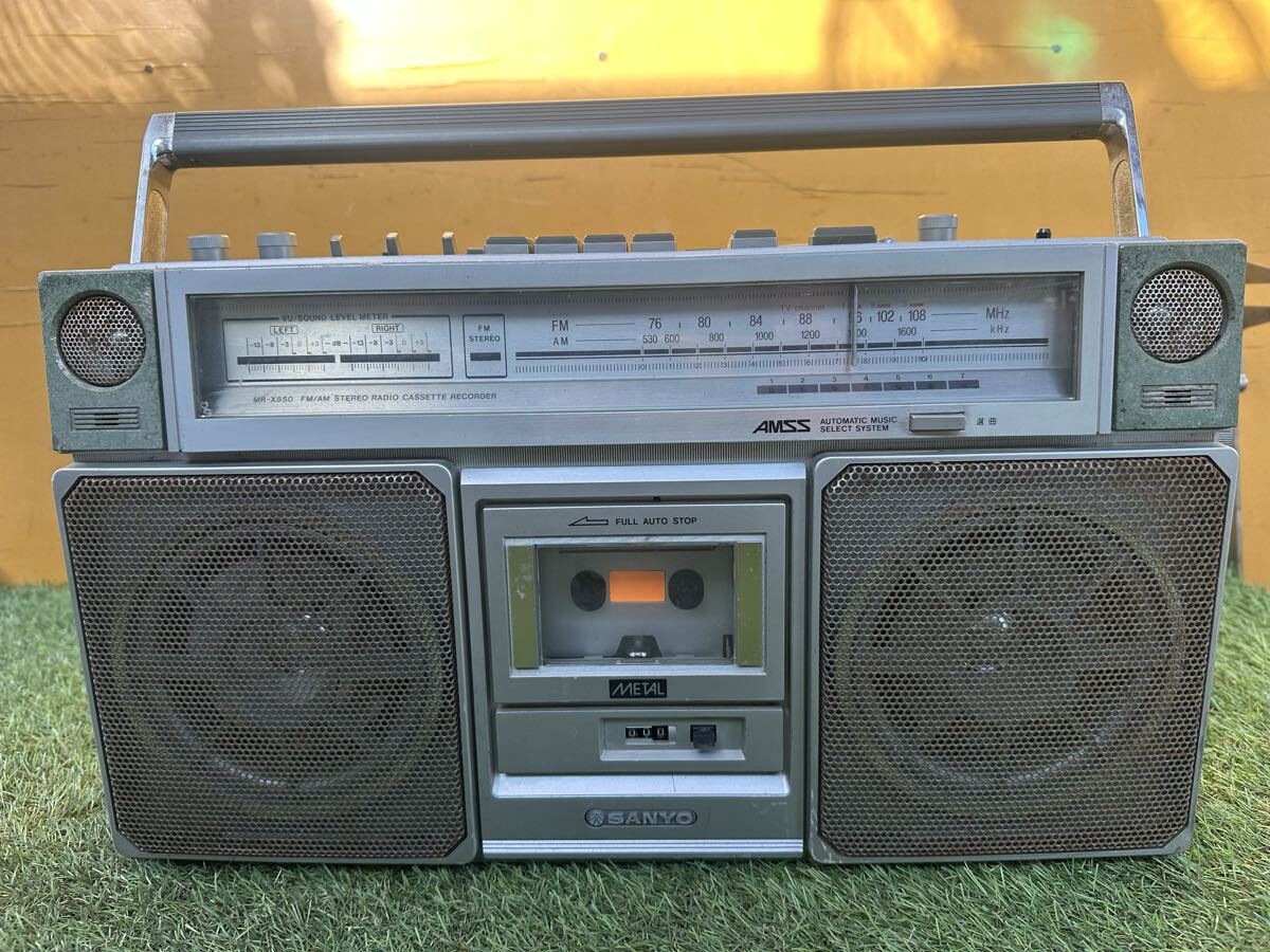 A102 SANYO サンヨー　MR-X850 ラジカセ 通電確認済み　