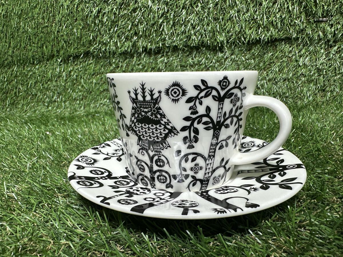 A173 iittala イッタラ　エスプレッソカップ&ソーサー フクロウ 美品