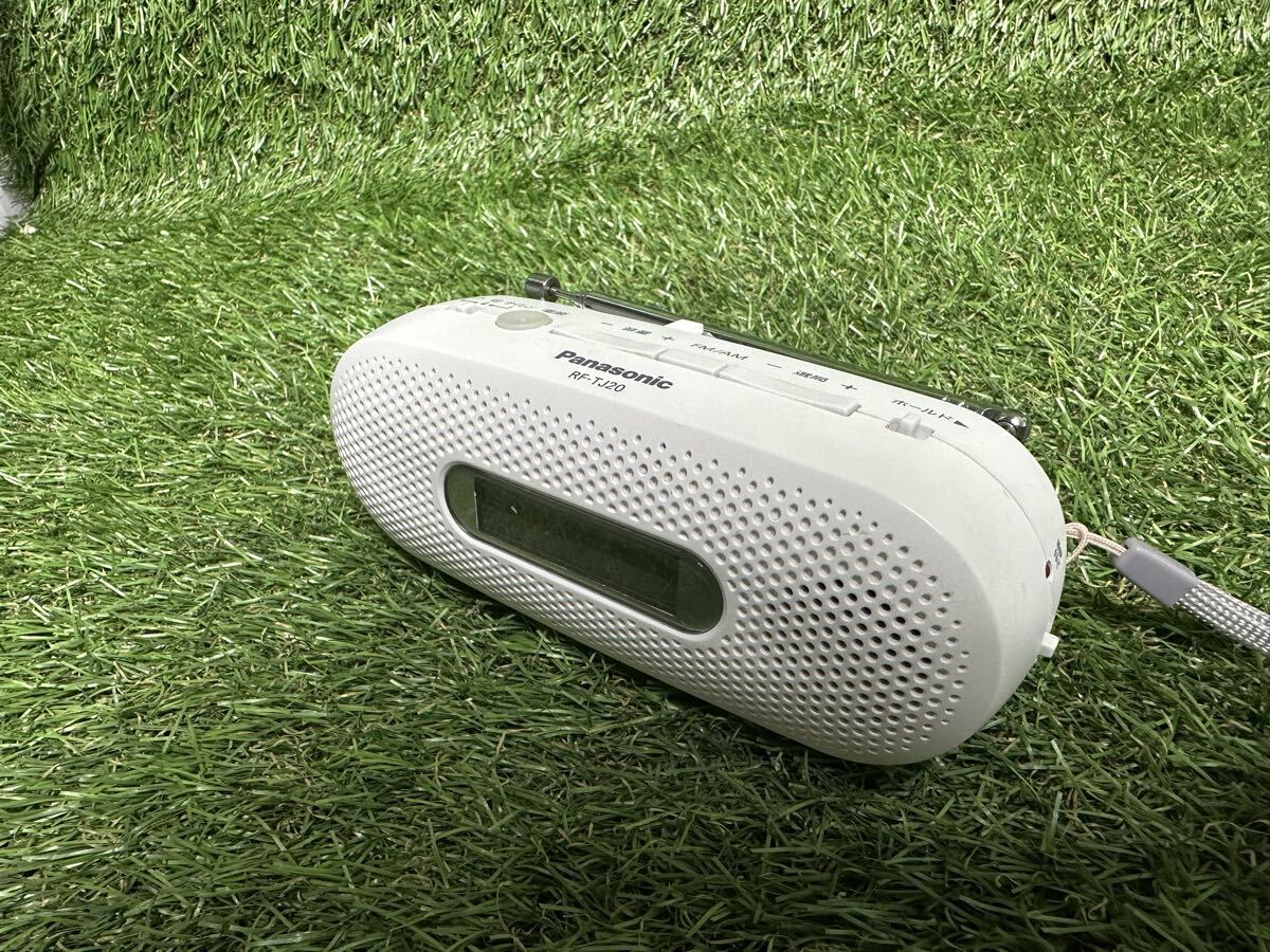 A285 Panasonic RF-TJ20-D 手回し充電ラジオ FM-AM 2バンドレシーバ ワイドFM対応 通電確認済み