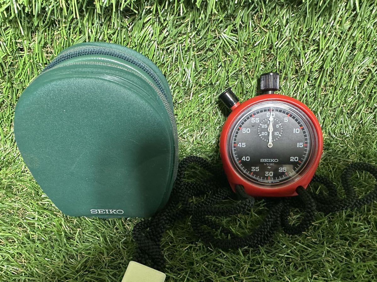 A290 SEIKO セイコー 88-512 1/5 SEC ストップウォッチ ケース付き 稼働可能　現状品