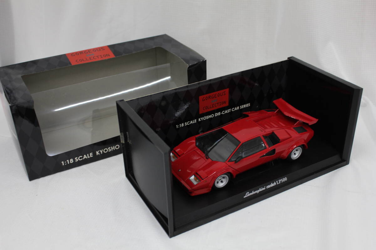 Gorgeous Collection Kyosho Die-Cast Car Series ランボルギーニ カウンタック LP500 レッド 1:18 フィギュア F126