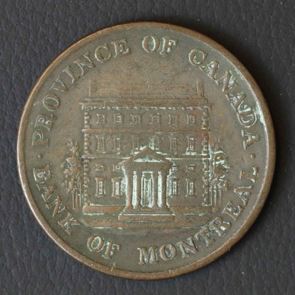 *[令]カナダ モントリオール 1/2 Penny（1844）コイン[E7947]7k9